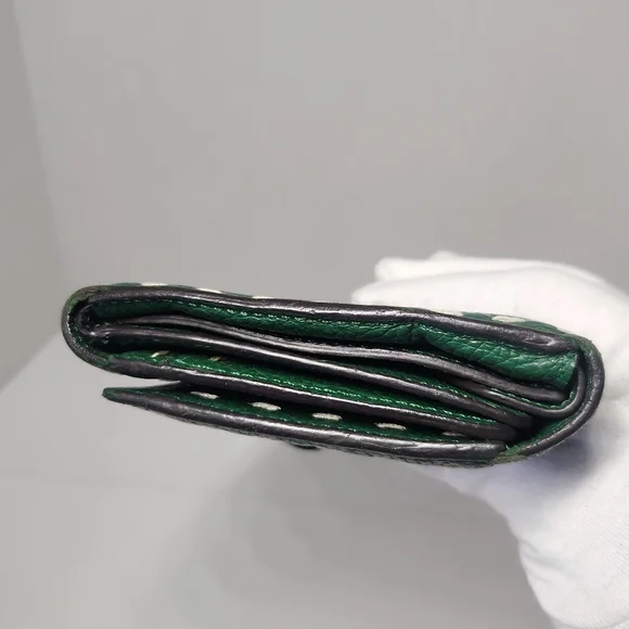 Bcbgmaxazria Large Green Leather Wallet - Picture 10 of 16